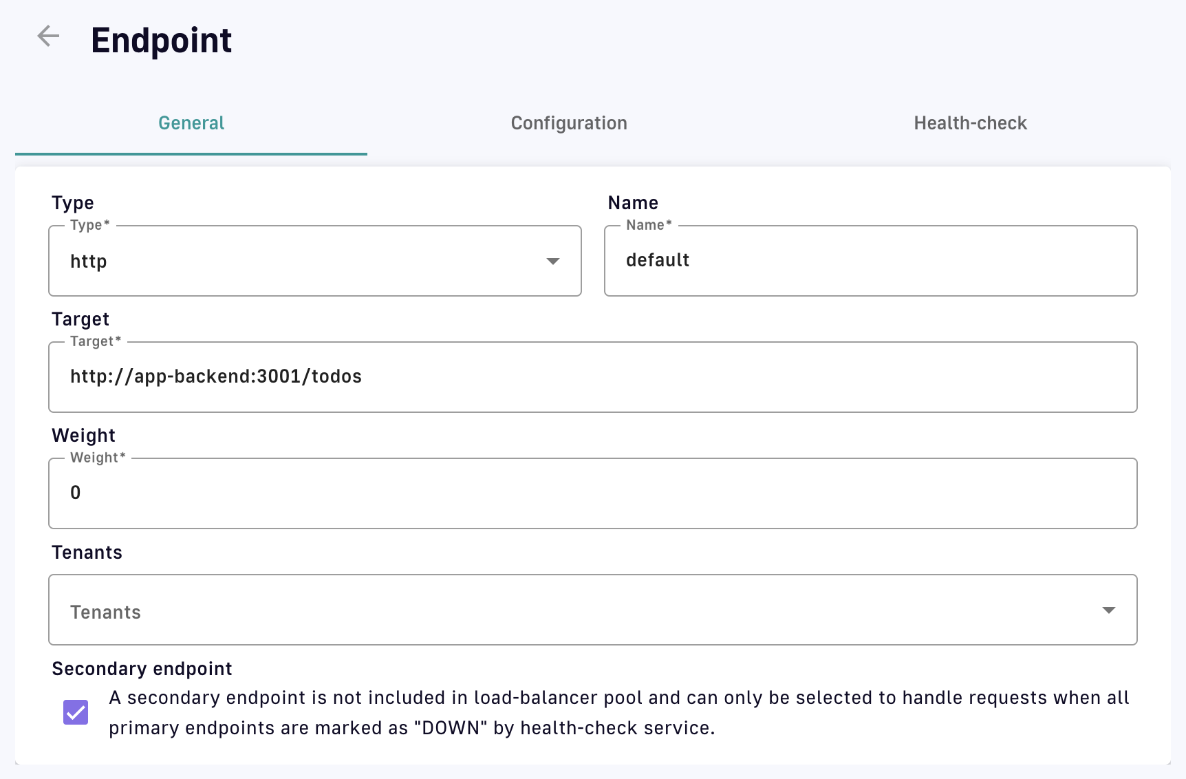 Secondary Endpoint